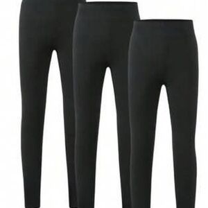 3-Pack Girls’ Black Leggings – Size 10 – Brand New in Package